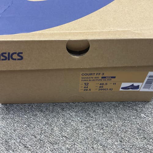 Asics Court FF 3 Mens Size 12.0 (Tuna Blue/Pure Silver)