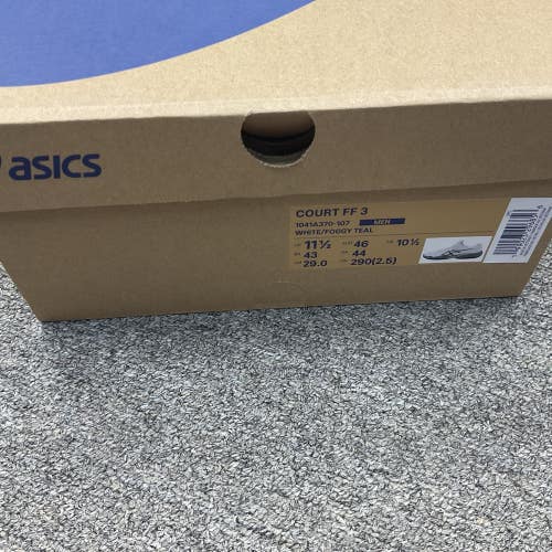 Asics Court FF 3 Men’s Size 11.5 (White/Foggy Teal)