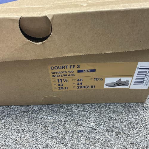 Asics Court FF 3 Men’s Size 11.5 (White/Black)