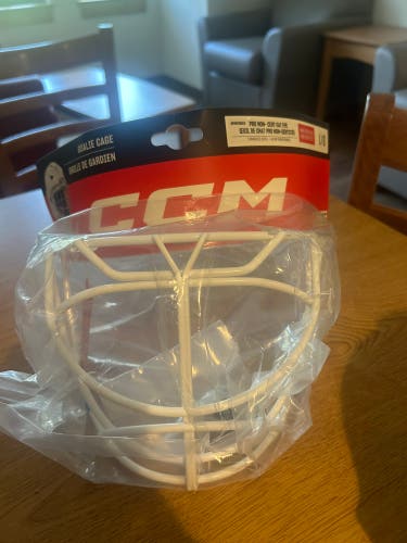 White CCM Pro Non-Cert Cat Eye - Size L (New) (COMPATIBLE AXIS & AXIS F9 ONLY)