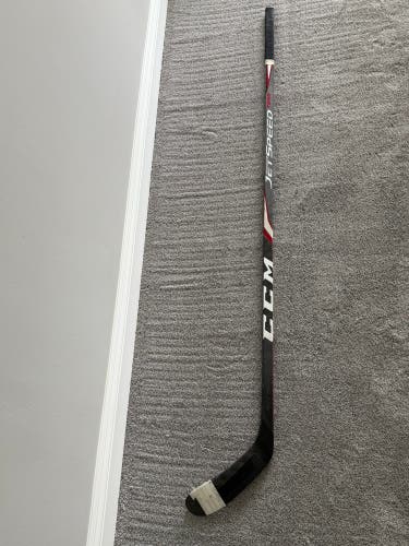 Senior CCM JetSpeed Team Left Hand Hockey Stick Toe Pattern 75 Flex (Used)