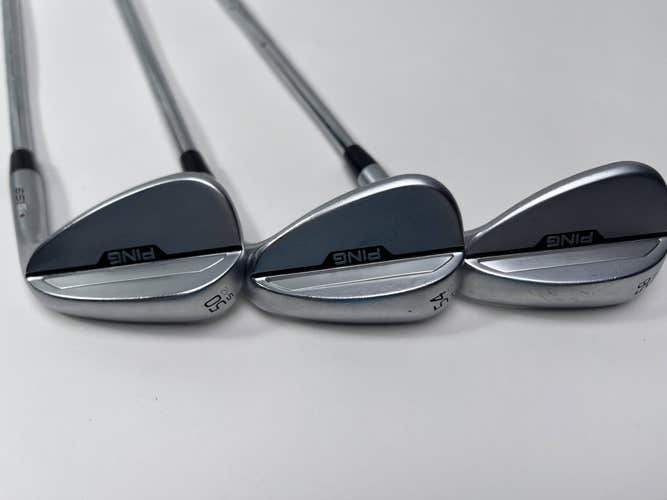Ping s159 Chrome Wedge Set 50* 12 | 54* 10 | 58* 8 Orange Dot Z-Z115 115g RH