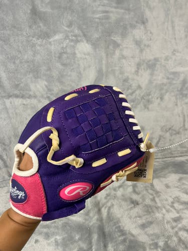 Pink Rawlings Highlight Series RH Baseball Glove 10" (Used)