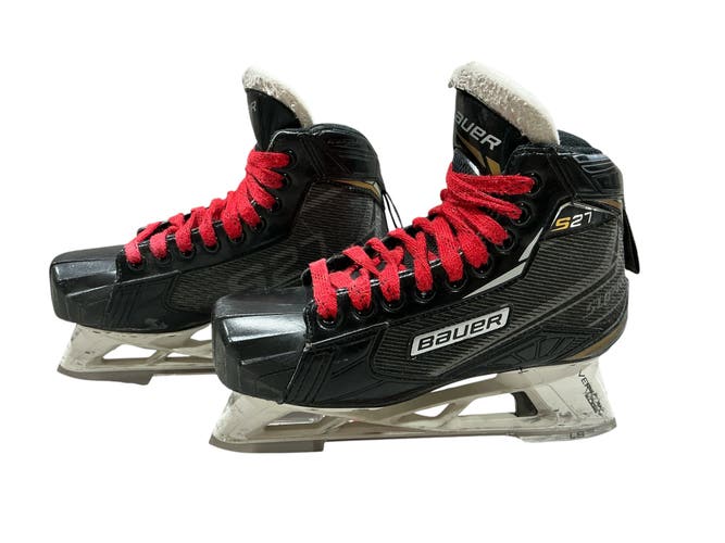 Junior Bauer Supreme S27 Hockey Goalie Skates Regular Width Size 4 (Used)