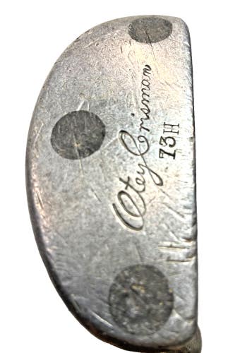 Otey Crisman 73H Hickory Shaft RH Putter 35" Red Ring White Cap Grip 50's Script