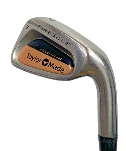 TaylorMade Firesole 7 Iron Men's RH S-90 Rifle Stiff Steel 37" New Midsize Grip
