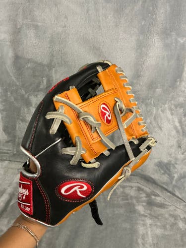 Black Rawlings R9 RH Infield Baseball Glove 11.25" (Used)