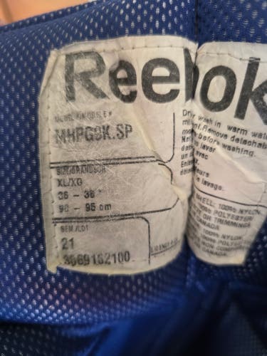 XL Senior Reebok HPG PRO Hockey Goalie Pants Pro Stock (Used)