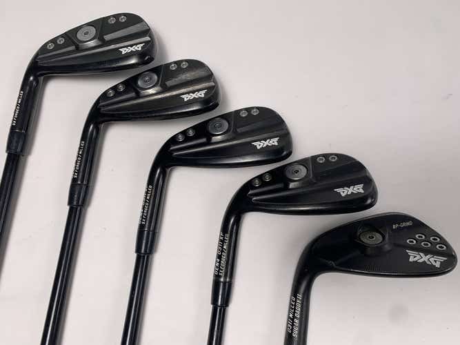 LEFTY PXG 0311 XP GEN4 Xtreme Dark Iron Set 8-PW+AW+GW Sixty 5.5 Reg LH +1''