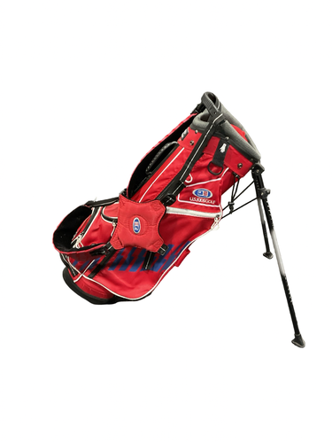 Used US Kids BLACK/RED GOLF BAG Jr Stand Bag Black And Red 11834-S000056989