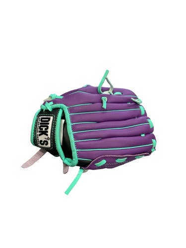 Used Dsg SOFTBALL BB/SB Glove T-ball Turquoise And Purple 8" 11859-S000033231