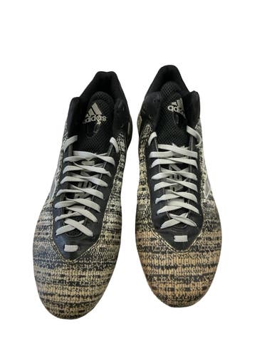 Used Adidas Adult FB Cleats Black And Grey Senior 12 11859-S000033512