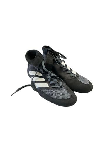 Used Adidas Wrestling Shoes Black Senior 7.5 11859-S000033487