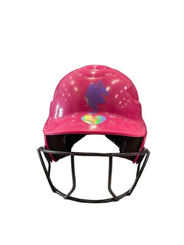 Used Rawlings RAWLING SOFTBALL HELMENT Batting Helmet w/Mask Pink SM 11859-S000033377