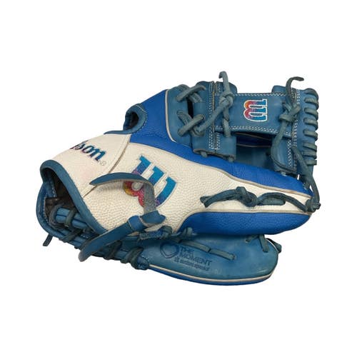 Used Wilson A2000 BB/SB Glove RH Throw Royal Blue 11 1/2" 11859-S000032447
