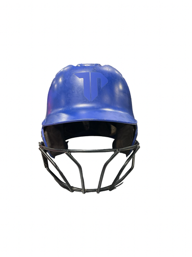 Used Evoshield ROYAL BLUE HELMET Batting Helmet w/Mask Royal Blue One Size 11834-S000054524