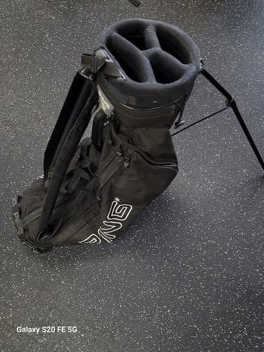 Used Ping VINTAGE L8+ Mens Stand Bag Black 11849-S000044104