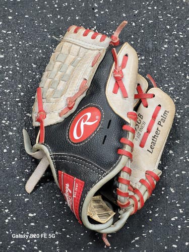 Used Rawlings MT95GB BB/SB Glove RH Throw Grey 9 1/2" 11849-S000043557