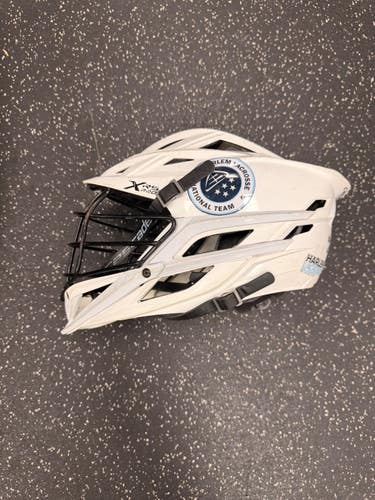 Used Cascade XRS PRO Lacrosse Helmet White One Size 11849-S000043784