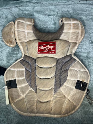 White Adult Rawlings Mach Catcher's Chest Protector (Used)