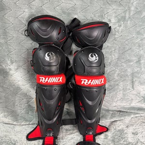 Red Intermediate Other Catcher's Leg Guard (Used)