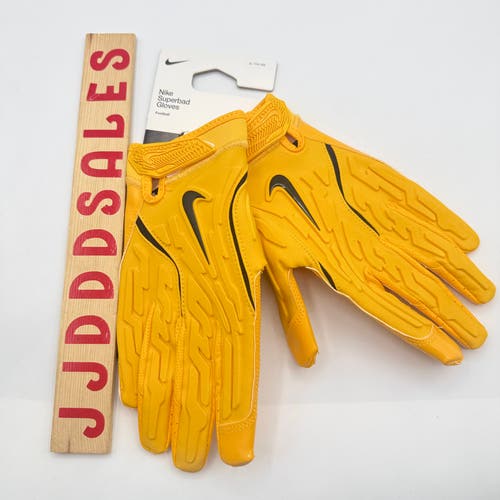 Nike Superbad 7.0 NFL Steelers Yellow Black Football Gloves HF0311-702 Size XL

New With Tags