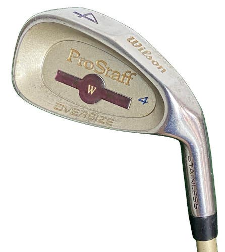 Wilson ProStaff Oversize 4 Iron RH Low Kick Ladies Graphite 37.5 New Velvet Grip