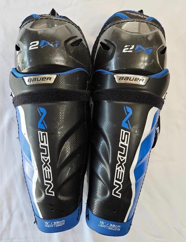 Senior Bauer Nexus 2N 15" Shin Pads (Used)