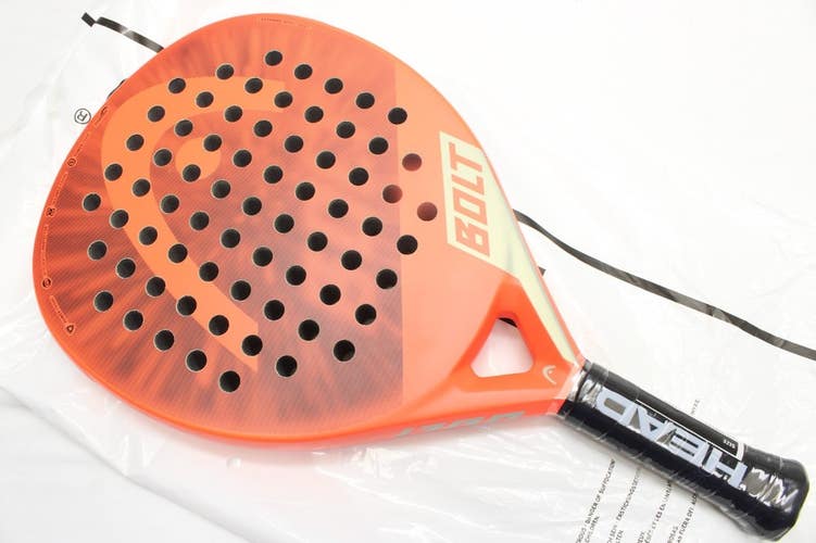 *NEW* 2023 HEAD "BOLT RED / GRAY" PADEL RACQUET. #226246. MSRP $124.95