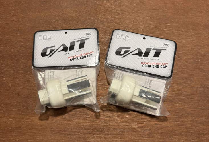 Lot of 2 VINTAGE Gait Cork-Style Lacrosse Stick End Caps