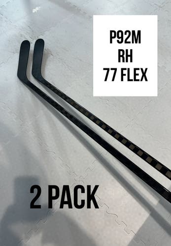 Senior(2x)Right P92M 77 Flex ProBlackStock™ Unbranded Blackouts Pro Stock Nexus Hockey Sticks