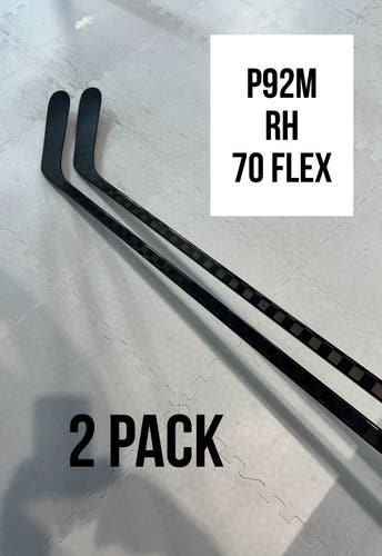 Senior(2x)Right P92M 70 Flex ProBlackStock™ Unbranded Blackouts Pro Stock Nexus Hockey Sticks