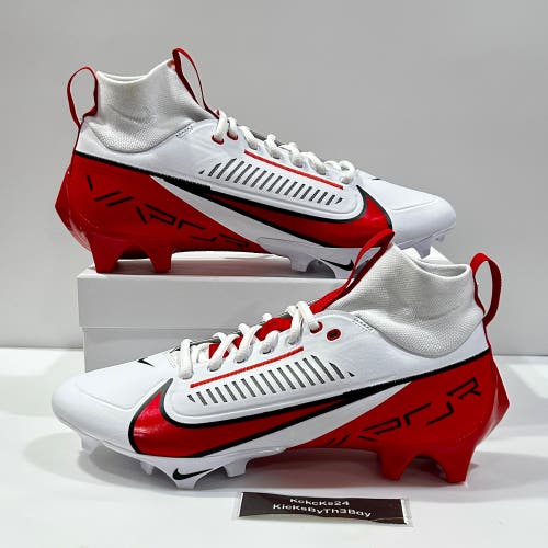 Size 10.5 Nike Vapor Edge Pro 360 2 Football Cleats White Red FN7759-108
