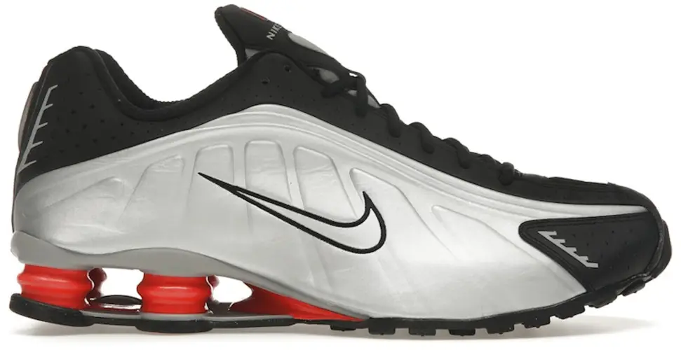 Size 11 - Nike Shox R4 Black Metallic Silver (2025) HQ1988-002