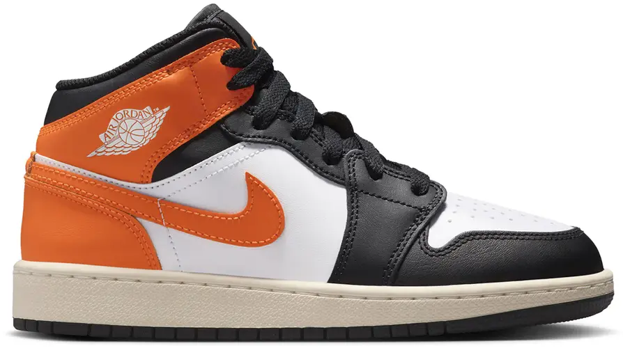 Size 5Y - Jordan 1 Mid Black Toe Starfish (GS) DQ8423-801