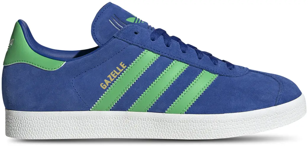 Size 12 - adidas Gazelle Royal Blue Energy Green JH5389