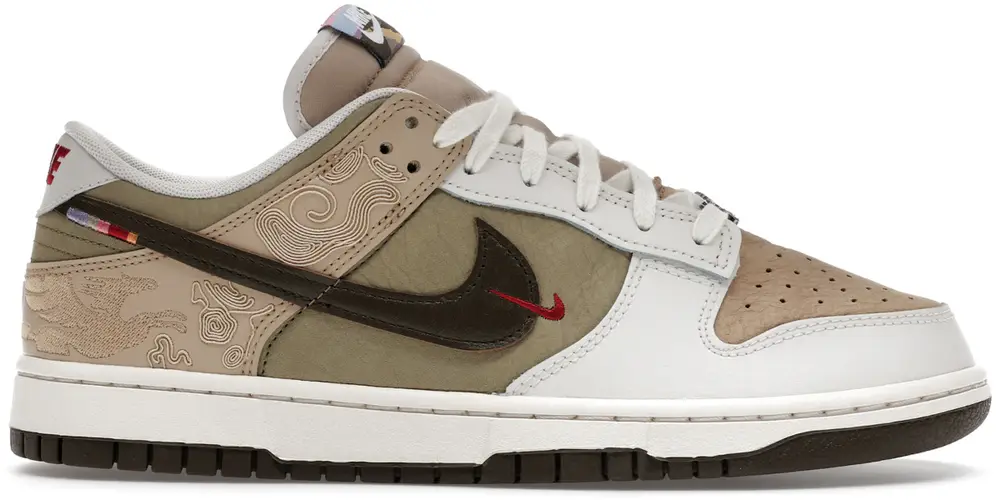 Size 7 - Nike Dunk Low Pegasus Pack Linen Mens IQ1118-220