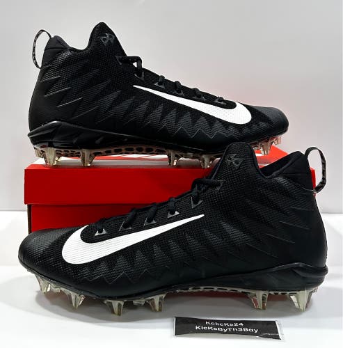 Size 14 Wide Nike Alpha Menace Pro TD Football Cleats Black AJ6629-001 WD