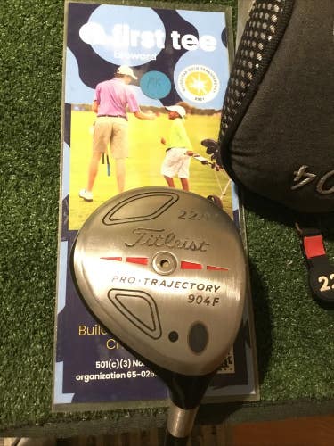 Titleist Pro-Trajectory 904F 22* 7 Fairway Wood Stiff S300 Steel Shaft VGC & HC