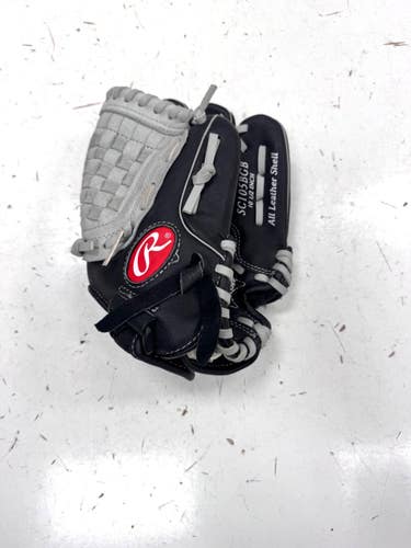 Used Rawlings SC105BGB BB/SB Glove RH Throw Black 10 1/2" 11860-C000315646