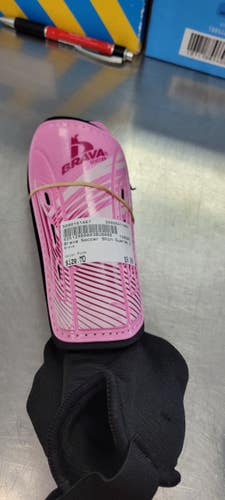 Used Brava Soccer Shin Guards Junior Pink MD 11497-S000161467