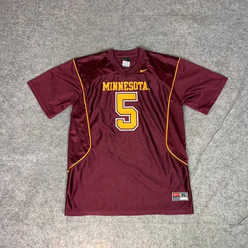 Minnesota Gophers Boys Jersey Extra Large Maroon Gold Nike Youth Football Sport
