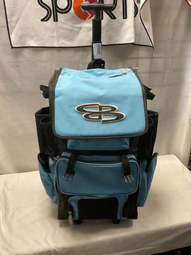 Used BoomBah WHEELED BAG BB/SB Player Wheeled Bag Carolina Blue 11490-S000277482