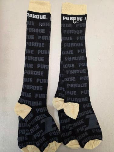 ST5 Mens NCAA PURDUE BOILERMAKERS Crew Socks Lot of 2 Pair MEDIUM New