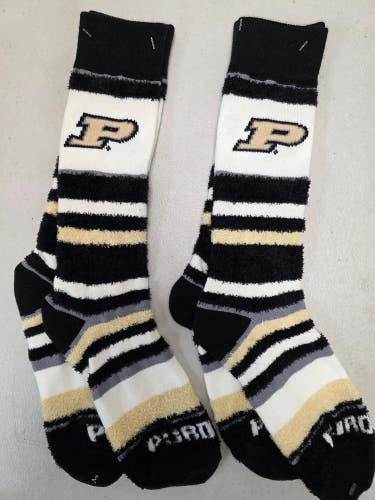 ST1 Mens NCAA PURDUE BOILERMAKERS Crew Socks Lot of 2 Pair MEDIUM New