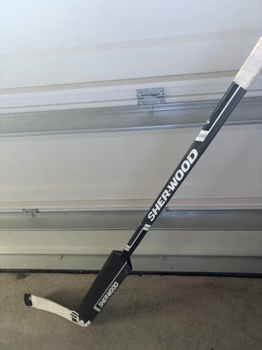 Senior Sher-Wood BPM 120 Full Right Goalie Stick 25" Paddle (Used)