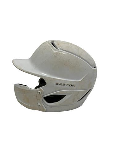 Used Easton Alpha Jr OSFM Batting Helmet w/ Jaw Guard White  11692-S000157360