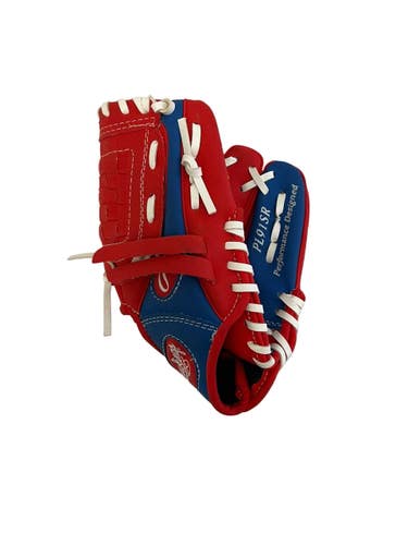 Used Rawlings Players Series 9" T-ball Royal Blue And Red Glove 11692-S000157332