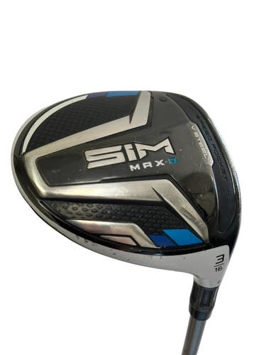 Used Taylormade Sim Max-D Mens RH 3 Wood Fairway Wood 11692-S000157324