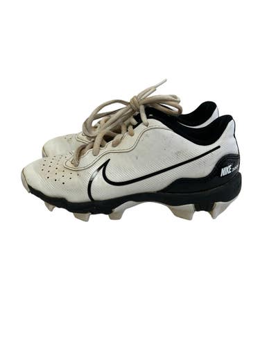 Used Nike Alpha Huarache Key Jr 2 BB/SB Cleats White And Black 11692-S000157322